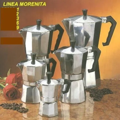 CAFFETTIERA MORENITA 6 TAZZE ALLUMINIO BIALETTI TZ06