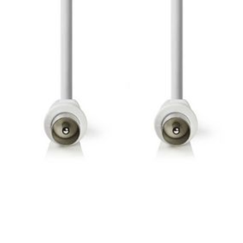 CAVO ANTENNA TV SPINA MASCHIO IEC - SPINA MASCHIO IEC 5mt BIANCO