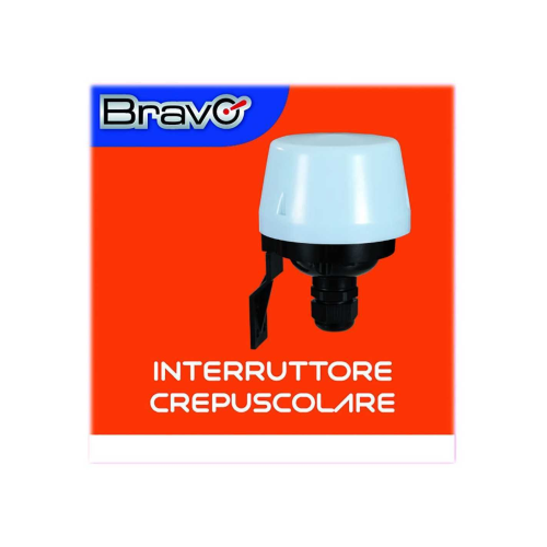 INTERRUTTORE CREPUSCOLARE DA ESTERNO IP54 1200W BRAVO 93003200