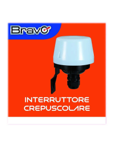 INTERRUTTORE CREPUSCOLARE DA ESTERNO IP54 1200W BRAVO 93003200
