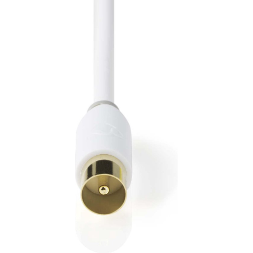 CAVO GOLD PLATED  TV SPINA MASCHIO IEC - SPINA MASCHIO IEC 2m BIANCO