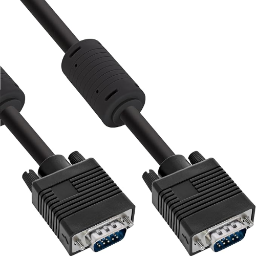 CAVO MONITOR VGA SVGA M/M 1,8 METRI HD15 MASCHIO-MASCHIO con ferrite EC11003