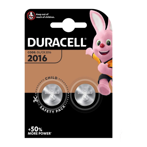 DURACELL CR2016 BATTERIA A BOTTONE 3V LITIO BLISTER 2 Pz.