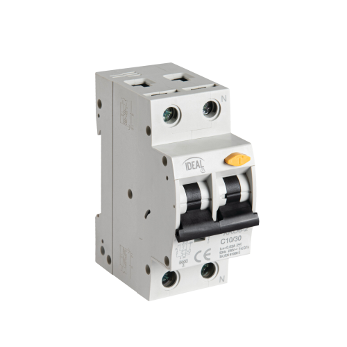 INTERRUTTORE MAGNETOTERMICO DIFFERENZIALE 6KA 2P 10A C 30MA KRO6-2/C10/30 KANLUX 23215