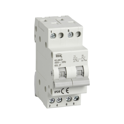 INTERRUTTORE SEZIONATORE MODULARE 2P 40A KCS-40A/2P KANLUX 23256