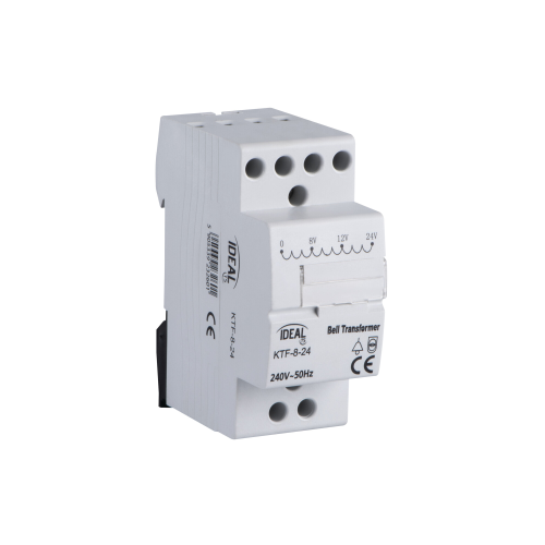 TRASFORMATORE CAMPANELLO GUIDA DIN 8VA 8-12-24V KTF-8-24 KANLUX 23260