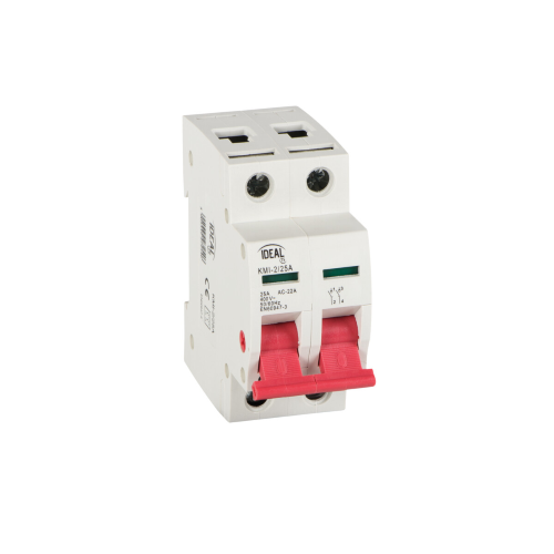 INTERRUTTORE SEZIONATORE MODULARE 2P 25A KMI-2/25A KANLUX 27254