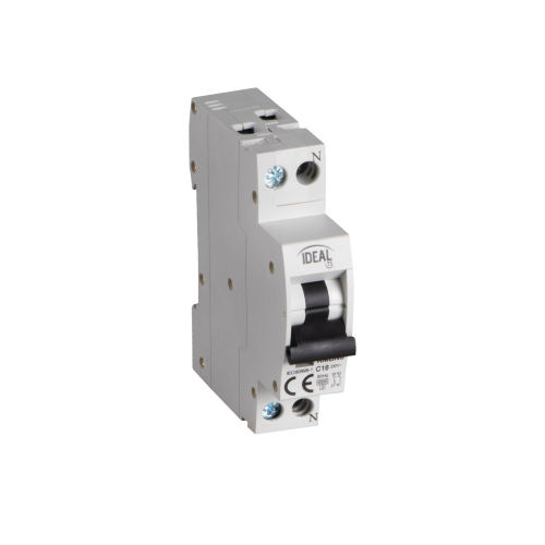 INTERRUTTORE MAGNETOTERMICO 1P+N 16A C 6KA KMBN6-C16/1 KANLUX 32569