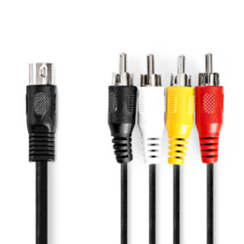 CAVO AUDIO 5 POLI DIN - 4 RCA