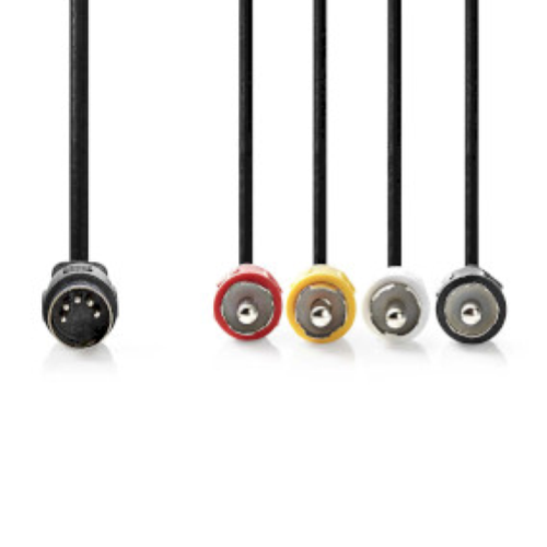 CAVO AUDIO 5 POLI DIN - 4 RCA
