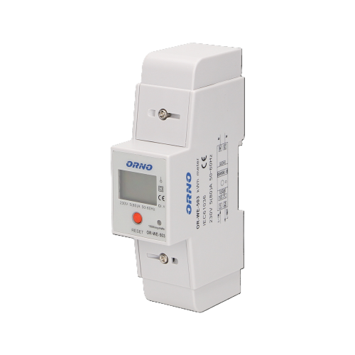 CONTATORE DI ENERGIA MONOFASE 45A GUIDA DIN LCD ORNO OR-WE-503