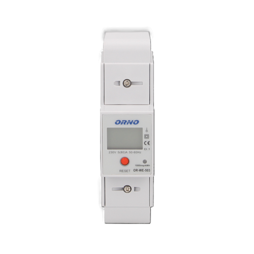 CONTATORE DI ENERGIA MONOFASE 45A GUIDA DIN LCD ORNO OR-WE-503