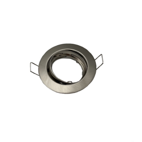 FARETTO AD INCASSO TONDO ORIENTABILE IN ALLUMINIO CROMO SATINATO GU10 IP20 STONE 8006/CS