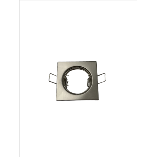 FARETTO AD INCASSO QUADRATO FISSO IN ALLUMINIO CROMO SATINATO GU10 IP20 STONE 8007/CS