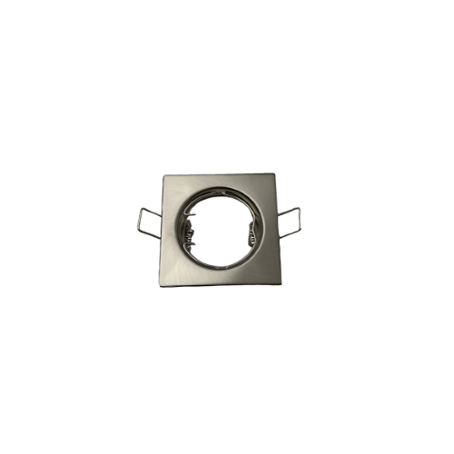 FARETTO AD INCASSO QUADRATO FISSO IN ALLUMINIO NICHEL SATINATO GU10 IP20 STONE 8007/NS