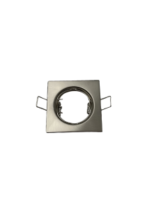 FARETTO AD INCASSO QUADRATO FISSO IN ALLUMINIO NICHEL SATINATO GU10 IP20 STONE 8007/NS