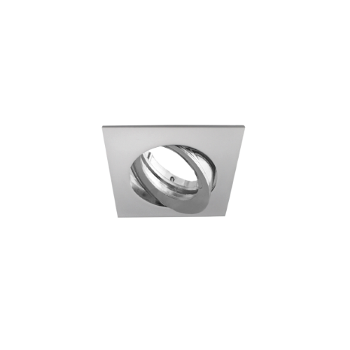FARETTO AD INCASSO QUADRATO ORIENTABILE IN ALLUMINIO NICHEL SATINATO GU10 IP20 STONE 8008/NS