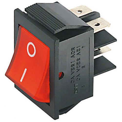 INTERRUTTORE BIPOLARE LUMINOSO 220V VERDE