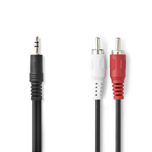 Cavo audio stereo 3,5 mm maschio | 2x RCA maschio | Nichelato | 3,00 m 