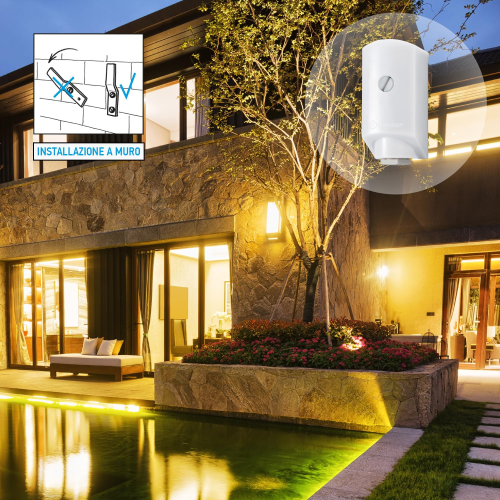RELE' CREPUSCOLARE CON SENSORE INTEGRATO 230V AC 12A 1 NO IP54 FINDER 1051