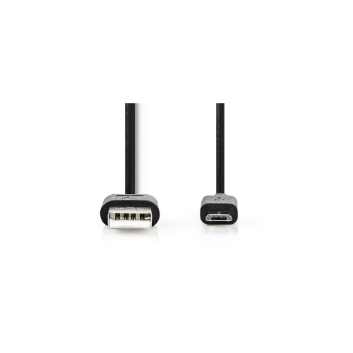 Cavo USB 2.0 | A Maschio - Micro B Maschio | 2.0 m | Nero ideale per smartphone android