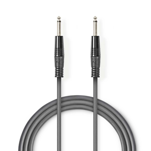 Cavo audio mono 6,35 mm Maschio | 6,35 mm Maschio | Nichelato | 1,50 m 