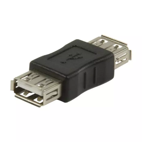 ADATTATORE USB A FEMMINA/FEMMINA 2.0 COLORE NERO