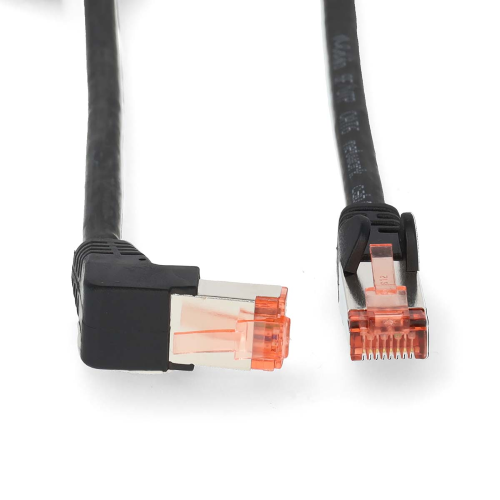 Cavo di rete CAT6 RJ45 Maschio | RJ45 Maschio ANGOLATO| SF/UTP | 2,00 m 