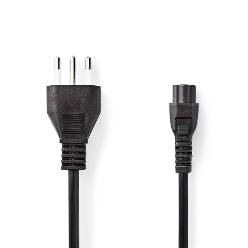 CAVI DI ALIMENTAZIONE PRESA IEC C5 - SPINA 10A NERO 1,8 MT