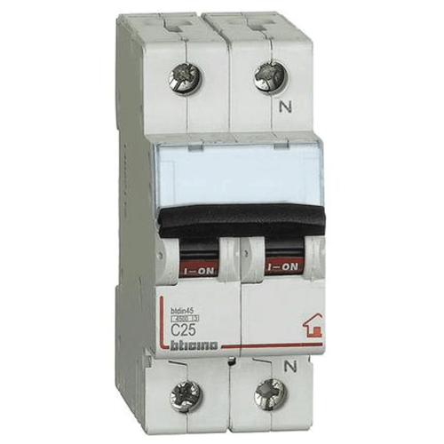 Bticino magnetotermico 1+N 4,5KA 25A FC810NC25