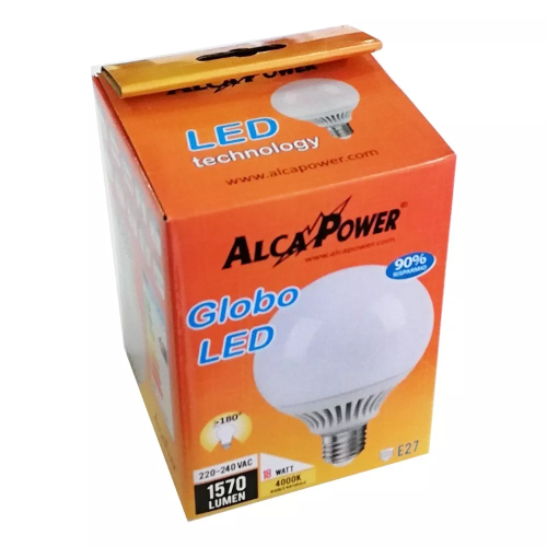 LAMPADA LED GLOBO T. VETRO  8WATT E27 K4000 LUCE NATURALE