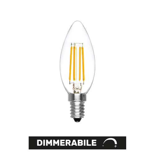 Oliva Dimmerabile LED 6W 650lm K2700 E14 DIMMERABILE LUCE CALDA