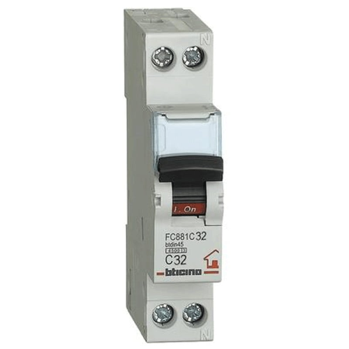 Bticino magnetotermico 32A 1+N 4,5KA FC881C32