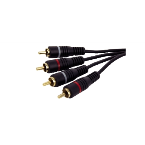 CAVO AUDIO HIGH END GOLD CONDUTTORE IN RAME 2 SPINE RCA / 2 SPINE RCA 3M GBC