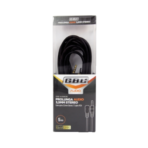PROLUNGA AUDIO HIGH END SPINA JACK 3,5MM / PRESA JACK 3,5MM 5M GBC