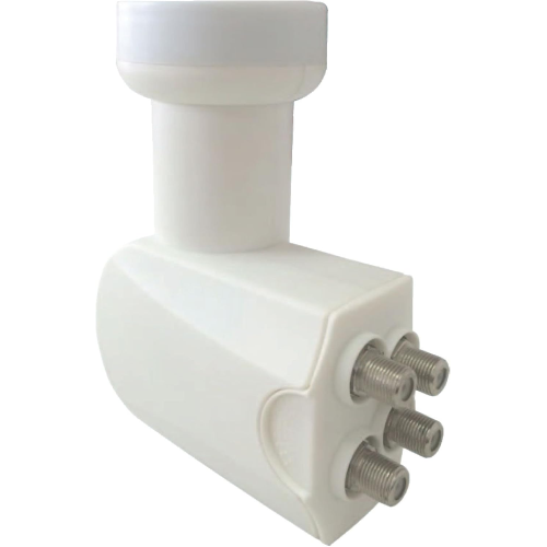 König KN-LNB-QT20 LNB Quattro Universale 0.2 Db per Multiswitch, Bianco