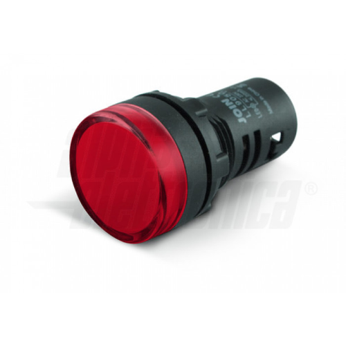 Indicatore Led da pannello - 230Vac - Rosso