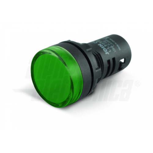 Indicatore Led da pannello - 230Vac - Verde