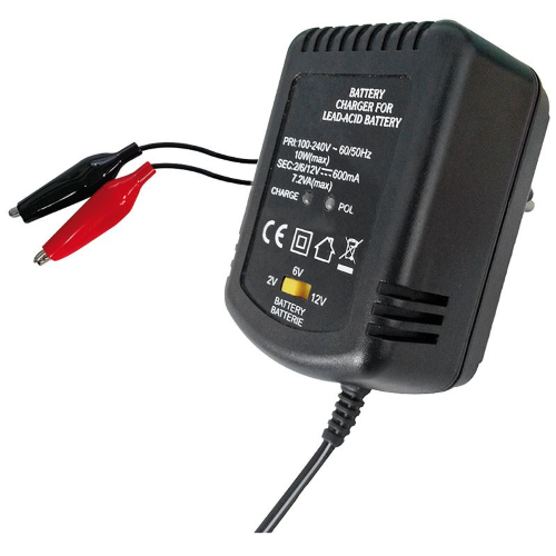 CARICABATTERIE 2-6-12v 600mAH piombo