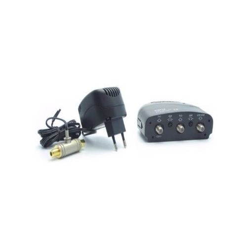 AMPLIFICATORE TV 30DB 1 IN/2 OUT A F ALTA QUALITA'