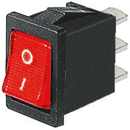 INTERRUTTORE UNIPOLARE LUMINOSO ROSSO