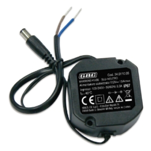 ALIMENTATORE DA INCASSO 12V 1,3A IP67 GBC