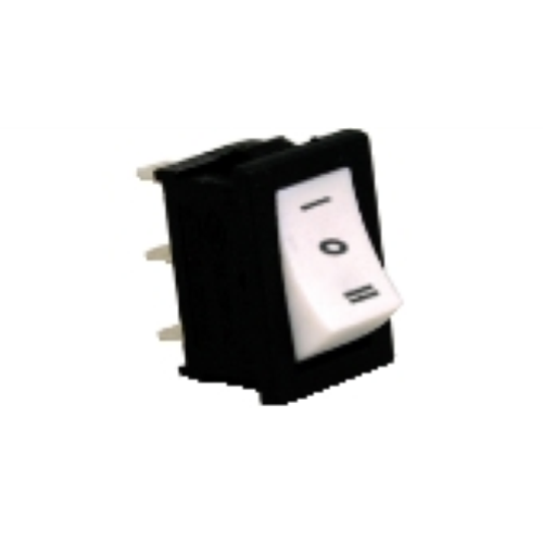DEVIATORE A BASCULA UNIPOLARE BIANCO ON-OFF-ON GBC