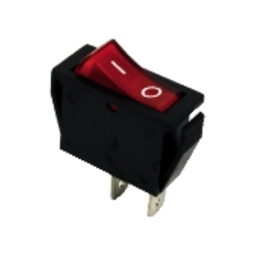INTERRUTTORE A BASCULA UNIPOLARE ROSSO ON-OFF GBC
