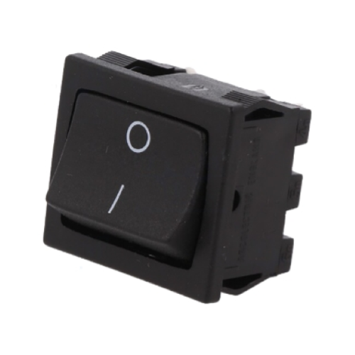 INTERRUTTORE A BASCULA BIPOLARE NERO ON-OFF GBC