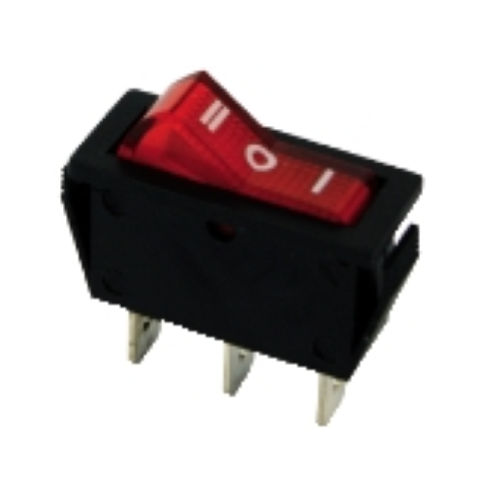 DEVIATORE A BASCULA UNIPOLARE ROSSO ON-OFF-ON GBC