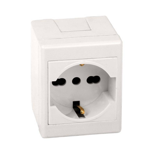 SCATOLA A PARETE CON PRESA SCHUKO 10/16A FAEG FG10234