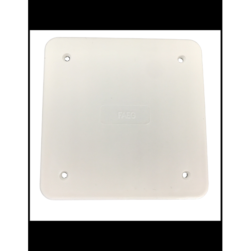 Coperchio con viti per cassetta di derivazione ad incasso 92 mm x 92 mm bianco FAEG FG10311