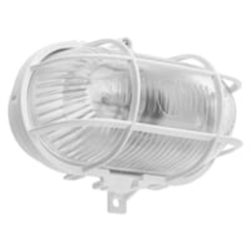 PLAFONIERA OVALE IP44 E27 BIANCA FAEG FG24253