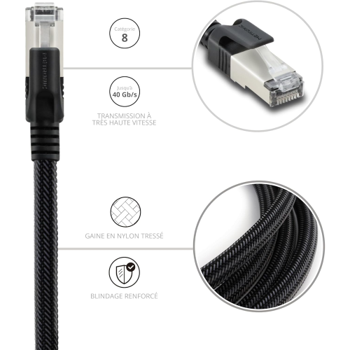 CAVO RETE RJ45 CAT8 3M METRONIC 395632